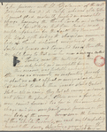 J. E. O'Neill to Jane Porter, autograph letter signed