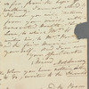 Mary Ann Hanway to Jane Porter, autograph letter signed