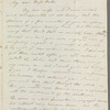 Joseph Fox to Miss Porter, autograph letter signed