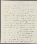 Joseph Fox to Miss Porter, autograph letter signed