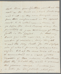 Joseph Fox to Miss Porter, autograph letter signed