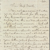 William Waldegrave, Lord Radstock to Jane Porter, autograph letter signed
