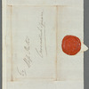 William Frederick, Duke of Gloucester to Miss Porter, autograph letter signed