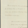 James Saumarez, document signed