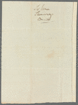 James Saumarez, document signed
