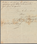 Archibald Gorrie to Miss Threipland, autograph letter signed