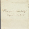 Madame Moreau to Lady Porter, autograph letter third person