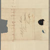 Frederick William Campbell to Jane Porter, autograph letter signed