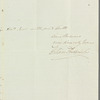 William Frederick, Duke of Gloucester to Jane Porter, autograph letter signed