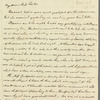 Frederick William Campbell to Jane Porter, autograph letter signed