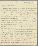 Frederick William Campbell to Jane Porter, autograph letter signed