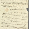 Frederick William Campbell to Jane Porter, autograph letter signed