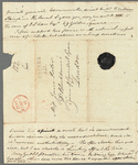Frederick William Campbell to Jane Porter, autograph letter signed