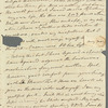 Frederick William Campbell to Jane Porter, autograph letter signed