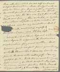 Frederick William Campbell to Jane Porter, autograph letter signed