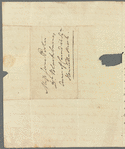 Frederick William Campbell to Jane Porter, autograph letter signed
