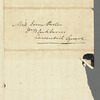 Frederick William Campbell to Jane Porter, autograph letter signed