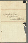 Frederick William Campbell to Jane Porter, autograph letter signed