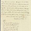 Frederick William Campbell to Jane Porter, autograph letter signed