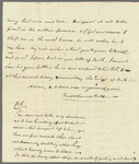 Frederick William Campbell to Jane Porter, autograph letter signed