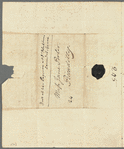 Frederick William Campbell to Jane Porter, autograph letter signed