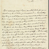 Frederick William Campbell to Jane Porter, autograph letter signed