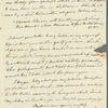 Frederick William Campbell to Jane Porter, autograph letter signed