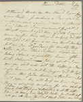 [L.?] T[aylor?] to Anna Maria Porter, autograph letter signed
