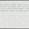 Frederick William Campbell, printed handbill