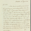 Sir Edward Thornton to Robert Ker Porter, autograph letter signed