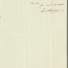 Sir Edward Thornton to Robert Ker Porter, autograph letter signed