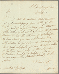 William Schaw Cathcart, Lord Cathcart to Robert Ker Porter, autograph letter signed