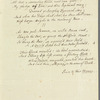 William Warrington to Jane Porter, autograph letter signed
