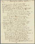 William Warrington to Jane Porter, autograph letter signed