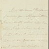 Frederick William Campbell to Jane Porter, autograph letter signed