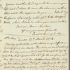 Frederick William Campbell to Captain Newton Chambers, autograph letter signed (copy)