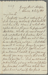 Frederick William Campbell to Captain Newton Chambers, autograph letter signed (copy)