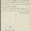 Edward Plomer to Frederick William Campbell, autograph letter signed