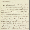 Frederick William Campbell to Jane Chambers, autograph letter signed (copy)