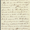 Frederick William Campbell to Jane Chambers, autograph letter signed (copy)