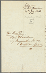 Frederick William Campbell to Jane Chambers, autograph letter signed (copy)