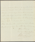 William Frederick, Duke of Gloucester to Jane Porter, autograph letter signed