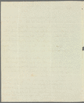 Joseph Palmer to Mrs. Porter, autograph letter signed