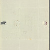 Joseph Palmer to Mrs. Porter, autograph letter signed