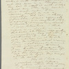 Sir Egerton Brydges to Miss Porter, autograph letter signed