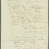 Sir Egerton Brydges to Miss Porter, autograph letter signed