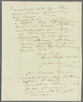 Sir Egerton Brydges to Miss Porter, autograph letter signed