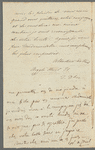 Albertine de Staël to Miss Porter, autograph letter signed