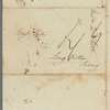 Madame de Staël to Jane Porter, autograph note signed