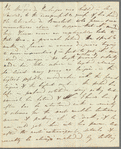 Jane Porter to unidentified recipient, autograph letter (draft; incomplete)